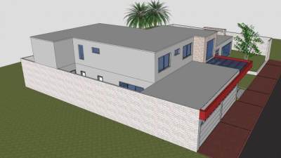 豪华宅邸房子建筑SU模型下载_sketchup草图大师SKP模型