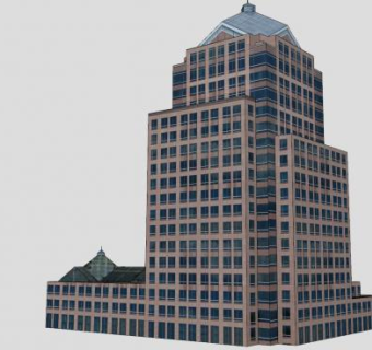 博斯隆高层建筑SU模型下载_sketchup草图大师SKP模型