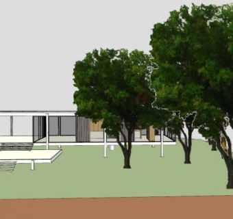 范德罗住宅房子建筑SU模型下载_sketchup草图大师SKP模型