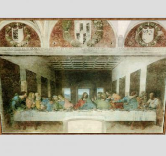 最后的晚餐印刷挂画SU模型下载_sketchup草图大师SKP模型