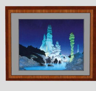 夜空下的绘画挂画SU模型下载_sketchup草图大师SKP模型