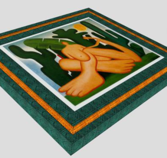 艺术抽象绘画挂画SU模型下载_sketchup草图大师SKP模型