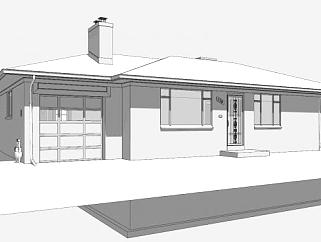 现代住宅<em>家庭</em>建筑SU模型下载_sketchup草图大师SKP模型