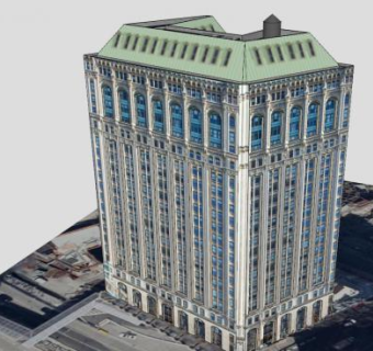 西方街房子建筑SU模型下载_sketchup草图大师SKP模型