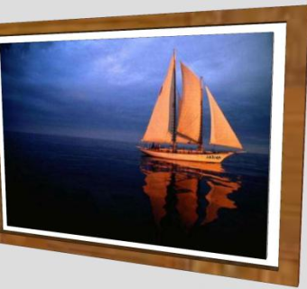 海上船舶照片挂画SU模型下载_sketchup草图大师SKP模型