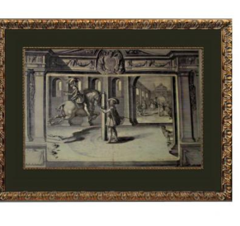 路易十三宫廷绘画欧式相框SU模型下载_sketchup草图大师SKP模型