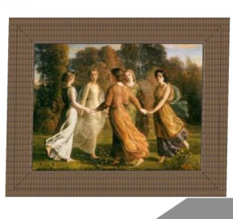 古典风格油画绘画挂画SU模型下载_sketchup草图大师SKP模型