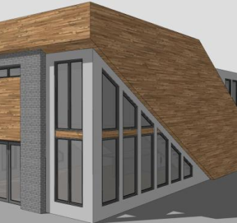 现代房子建筑屋子SU模型下载_sketchup草图大师SKP模型