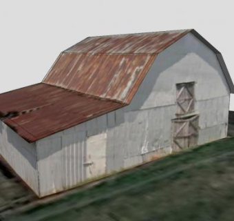 平房小屋子建筑SU模型下载_sketchup草图大师SKP模型