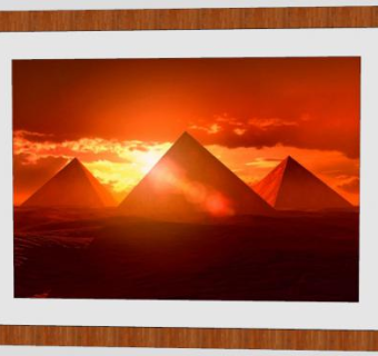 金字塔日落摄影相框SU模型下载_sketchup草图大师SKP模型