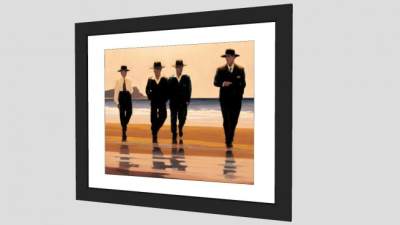 西服男士海边相片相框SU模型下载_sketchup草图大师SKP模型