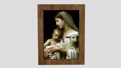 欧洲古典油画挂画SU模型下载_sketchup草图大师SKP模型