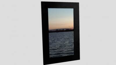 海上朝霞风景摄影摆台相框SU模型下载_sketchup草图大师SKP模型