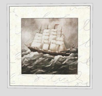 航海的帆船绘画挂画SU模型下载_sketchup草图大师SKP模型