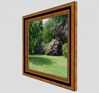 公园绿地花卉生态摄影挂画SU模型下载_sketchup草图大师SKP模型