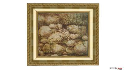 石头挂画装饰画SU模型下载_sketchup草图大师SKP模型