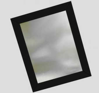 黑色边框挂画框SU模型下载_sketchup草图大师SKP模型
