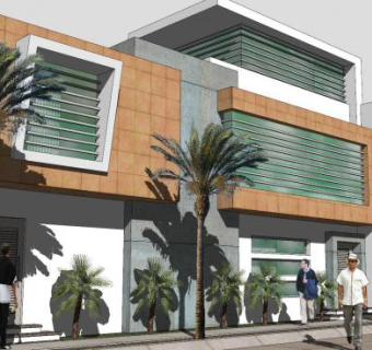 墨西哥小房子建筑SU模型下载_sketchup草图大师SKP模型