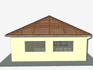简单<em>房子</em>住宅建筑SU模型下载_sketchup草图大师SKP模型