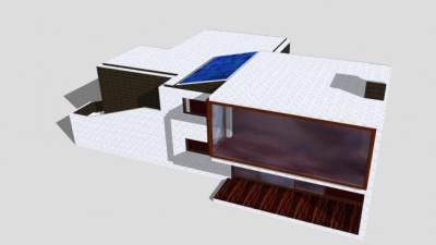 现代建筑住宅小房子SU模型下载_sketchup草图大师SKP模型