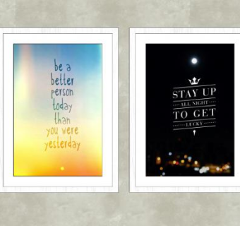 简约海报双联挂画SU模型下载_sketchup草图大师SKP模型