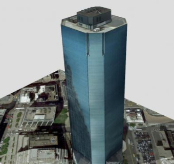 大陆高层建筑中心SU模型下载_sketchup草图大师SKP模型