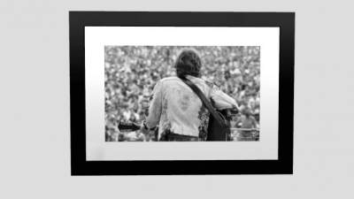 伍德斯托克音乐会背影摄影挂画SU模型下载_sketchup草图大师SKP模型