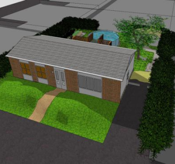 现代街区房子住宅SU模型下载_sketchup草图大师SKP模型