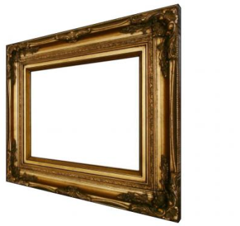 经典欧式花纹镀金相框SU模型下载_sketchup草图大师SKP模型