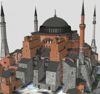 伊斯坦布尔老式建筑SU模型下载_sketchup草图大师SKP模型