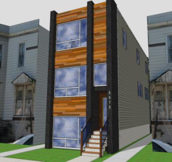 现代高层房子住宅SU模型下载_sketchup草图大师SKP模型