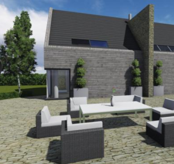 现代灰色建筑房子SU模型下载_sketchup草图大师SKP模型