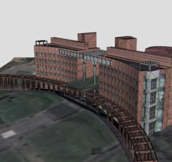 遵义市红花岗区建筑SU模型下载_sketchup草图大师SKP模型