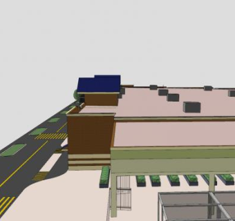 梅耶尔家具房子建筑SU模型下载_sketchup草图大师SKP模型