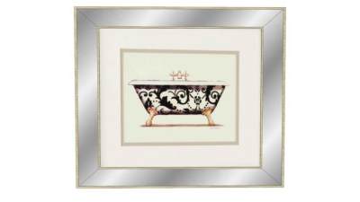 欧式浴缸现代装饰画SU模型下载_sketchup草图大师SKP模型