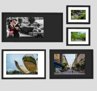 巴西风景摄影挂画系列SU模型下载_sketchup草图大师SKP模型