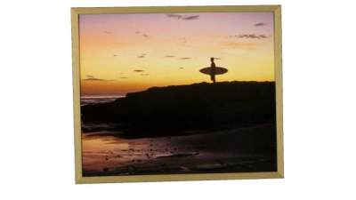 冲浪艺术摄影挂画SU模型下载_sketchup草图大师SKP模型