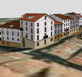 法式化房子建筑SU模型下载_sketchup草图大师SKP模型