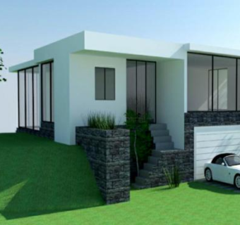 现代房子白色建筑SU模型下载_sketchup草图大师SKP模型