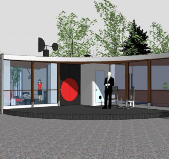 法国单层建筑SU模型下载_sketchup草图大师SKP模型