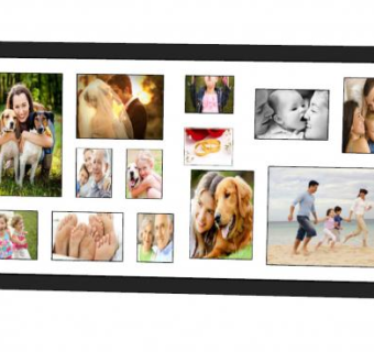 照片相框墙板SU模型下载_sketchup草图大师SKP模型