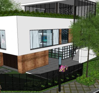 别墅苏先生建筑SU模型下载_sketchup草图大师SKP模型