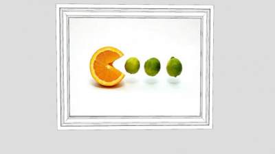 水果摄影装饰画SU模型下载_sketchup草图大师SKP模型