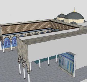 土耳其房子建筑SU模型下载_sketchup草图大师SKP模型