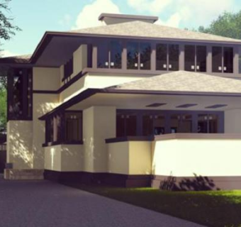 现代化简约房子建筑SU模型下载_sketchup草图大师SKP模型