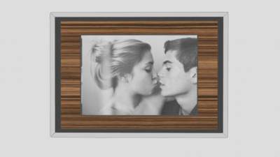 情侣合照家居摆台相框SU模型下载_sketchup草图大师SKP模型