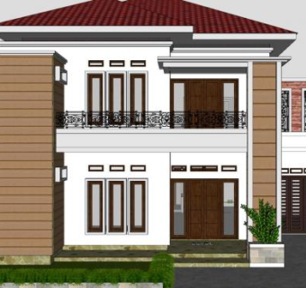 小君之家房子住宅SU模型下载_sketchup草图大师SKP模型