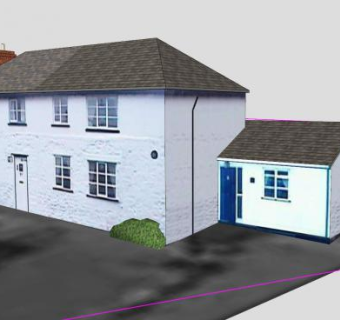 中世纪石屋建筑住宅SU模型下载_sketchup草图大师SKP模型