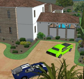 美国房子建筑SU模型下载_sketchup草图大师SKP模型