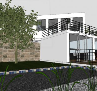 马库斯房子住宅SU模型下载_sketchup草图大师SKP模型